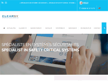 Tablet Screenshot of clearsy.com